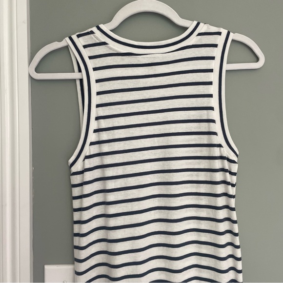 NWT Rails Sailor Stripe Navy White Sleeveless Midi Tank Dress - Picture 9 of 16